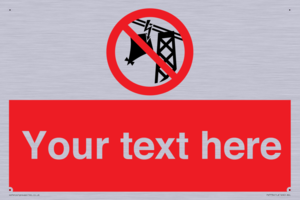 Custom prohibition do not fly kites near overhead electrical power lines